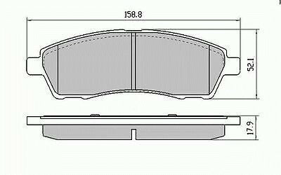 RDA Rear Disc Brake Pads for Ford F350 V8 Petrol 07/1999 - 2005