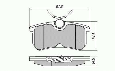 RDA Rear Disc Brake Pads for Ford Focus LR 08/2000-4/2005