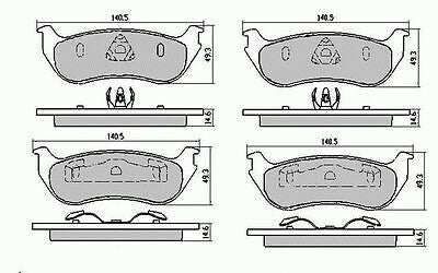 RDA Rear Disc Brake Pads for Ford Explorer UT, UX, UZ, V6&V8 4WD 5/2001-2005