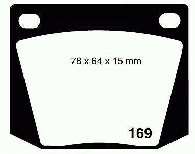 RDA Front Disc Brake Pads for Ford XP 3/1965 - 1966