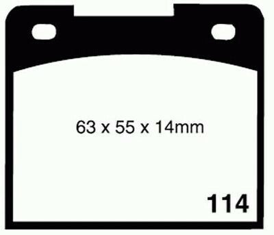 RDA Front Disc Brake Pads for Ford Escort Sedan, P/VAN MK1 1970 - 1975