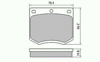 RDA Front Disc Brake Pads for Ford Escort Sedan, P/VAN MK2 1975 - 1981