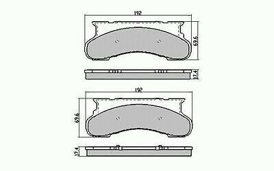 RDA Front Disc Brake Pads for Ford F350 2WD SINGLE Rear WHEEL 1986-1994