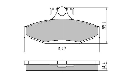 RDA Rear Extreme Disc Brake Pads for Ford Falcon FG 4.0 XT G6 G6E 2008-ON