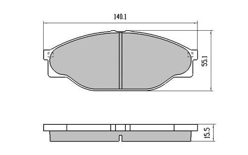 RDA Front Extreme Disc Brake Pads for Great Wall SA220 2.2Litre 5/2009-Onwards