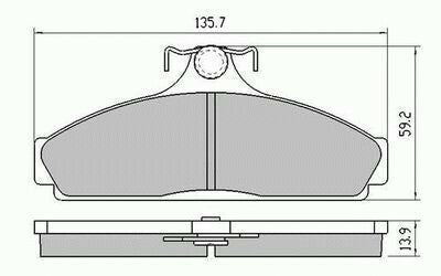 RDA Front Disc Brake Pads for Holden Camira JB 1.6L 1982 - 1984
