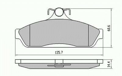 RDA Front Disc Brake Pads for Holden Commodore VR VS 7/1993 - 1997