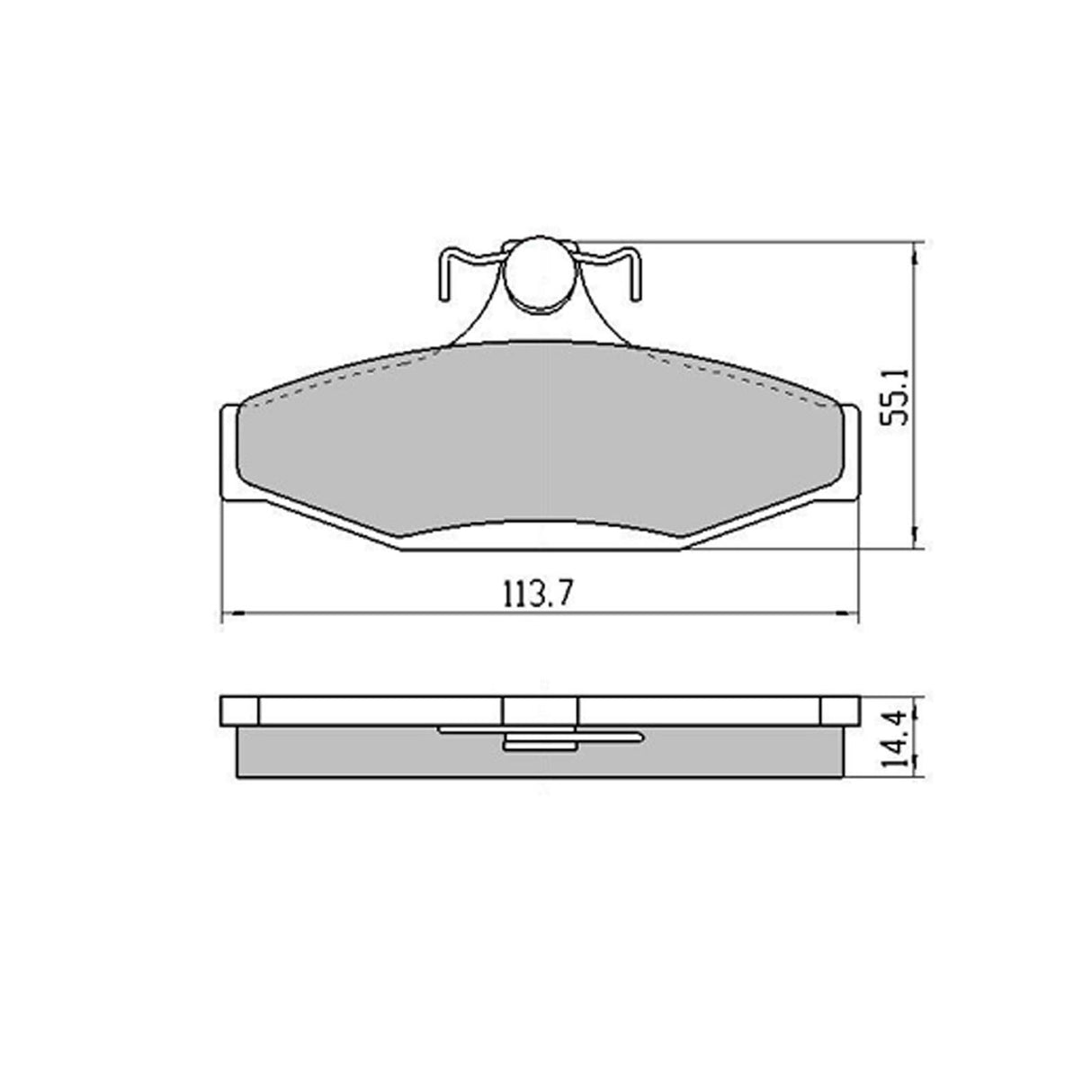 RDA Rear Disc Brake Pads for Holden Commodore VS SOLID AXLE 2/1995-1997