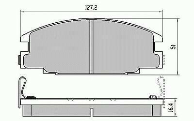 RDA Front Disc Brake Pads for Holden Jackaroo UBS25 UBS87 1992-9/2004 Type A