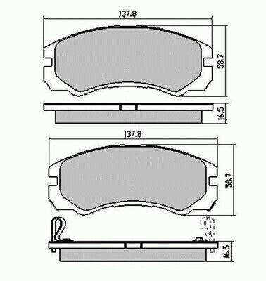 RDA Front Disc Brake Pads for Holden Jackaroo UBS92 UBS98 1992-9/2004 Type B