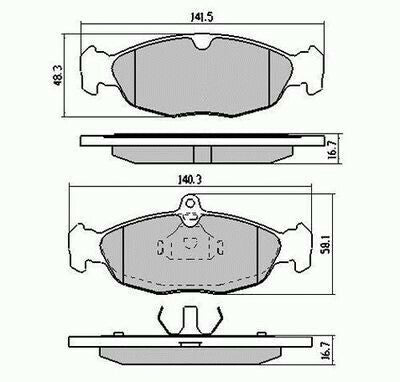 RDA Front Disc Brake Pads for Holden Combo SB VAN 2/1996 - 10/2002
