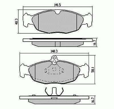 RDA Front Disc Brake Pads for Holden Barina SB City GSi 1.6L 1994 - 5/2001