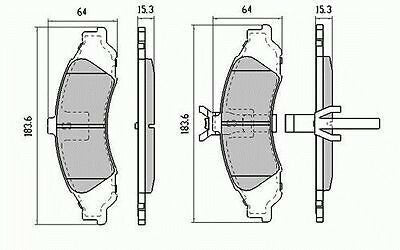 RDA Front Disc Brake Pads for Holden Commodore VT VU V6 V8 9/1997 - 8/2006
