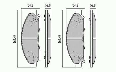 RDA Front Disc Brake Pads for Holden Rodeo RA 2WD 3L Turbo Diesel 1/2003-2009