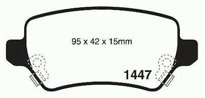 RDA Rear Disc Brake Pads for Holden Combo XC 2 8/2004 - ON