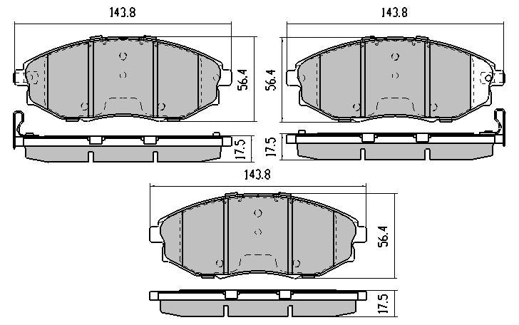 RDA Front Disc Brake Pads for Holden Epica EP 2.0L 2.5L 2006-ON Type1