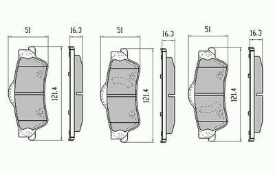 RDA Rear Disc Brake Pads for Holden Statesman VE V6 SV6 9/2006 - ON