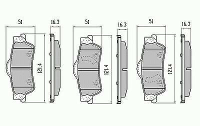 RDA Rear Disc Brake Pads for Holden Statesman VM V8 9/2006 - ON