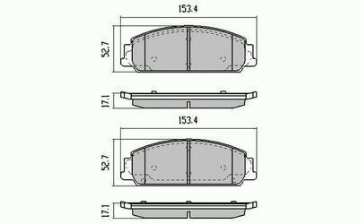 RDA Front Disc Brake Pads for Holden Statesman VM V8 9/2006 - ON