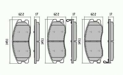 RDA Front Disc Brake Pads for Holden Captiva 2.0TD 2.4L 3.2L V6 10/2006 - ON