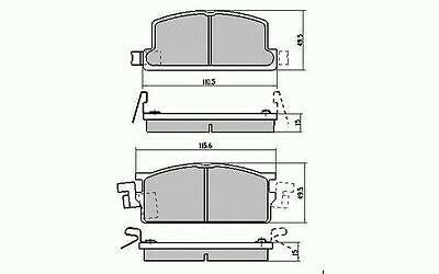 RDA Front Disc Brake Pads for Holden Jackaroo UBS13 UBS52 11/1981 - 1995 Type A