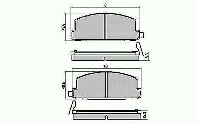 RDA Front Disc Brake Pads for Holden Rodeo KB28 KB29 KB43 KB49 1988-12/2002