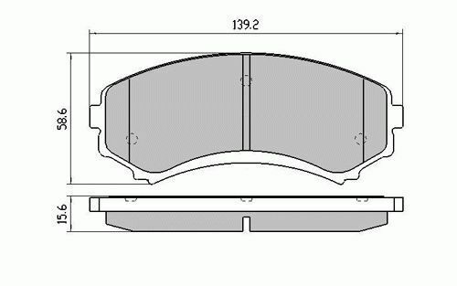 RDA Front Extreme Disc Brake Pads for Holden Frontera 1995-2004 Type1