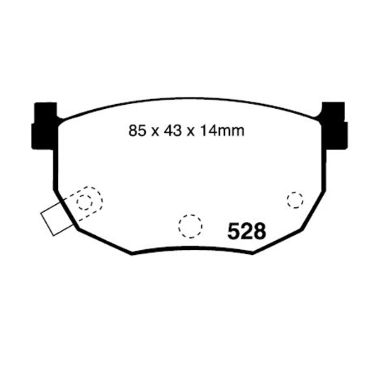 RDA Rear Disc Brake Pads for Hyundai Coupe SFX 8/1996 - 2002