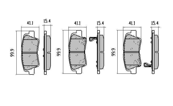 RDA Rear Disc Brake Pads for Hyundai Lantra 1.8L MD 2011-ON