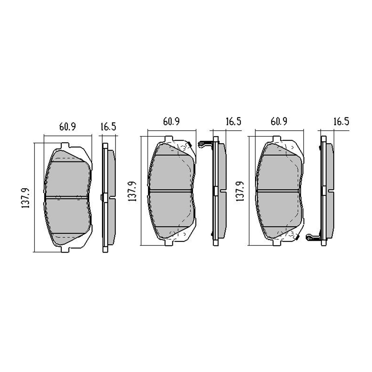 RDA Front Disc Brake Pads for Hyundai i40 2.0L VF 2011-ON TYPE1