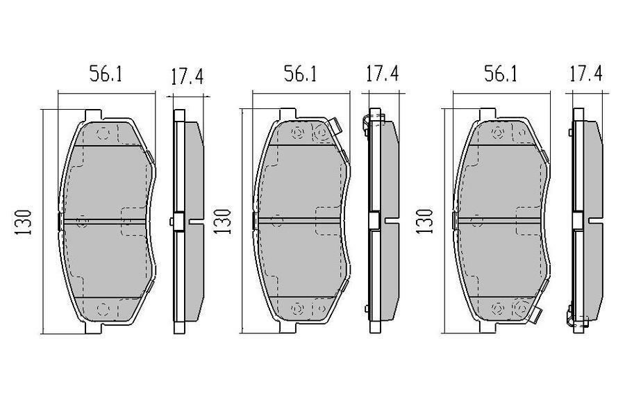 RDA Front Disc Brake Pads for Hyundai IX35 2WD 2.0L 11/2009-ON
