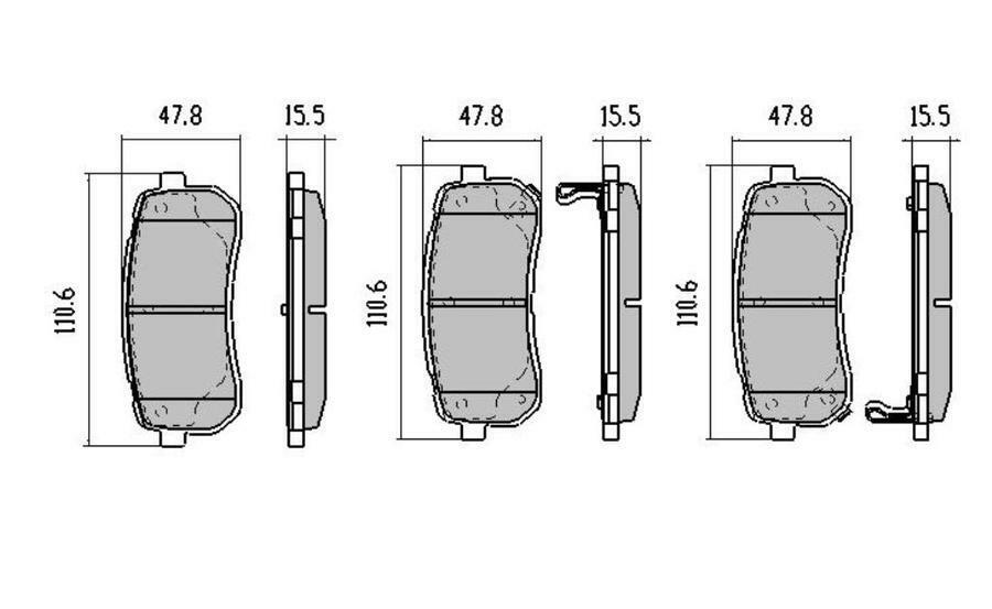RDA Rear Extreme Disc Brake Pads for Hyundai iLoad 10/2007-Onwards