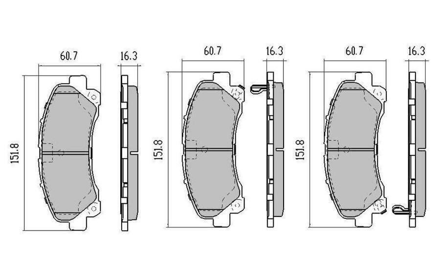 RDA Front Extreme Disc Brake Pads for Isuzu D-MAX 3.6 V6 7/2008-ON