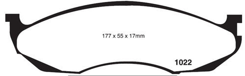 RDA Front Disc Brake Pads for Jeep Wrangler 4.0L 1994-1998