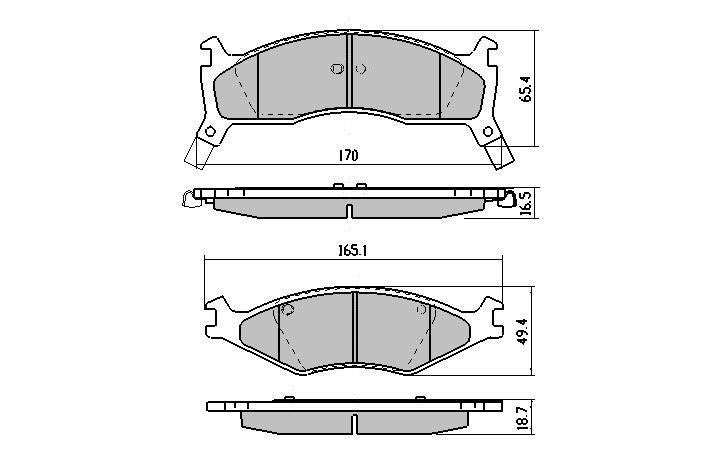 RDA Front Extreme Disc Brake Pads for Kia Sportage 4WD Wagon 11/1996-7/1999