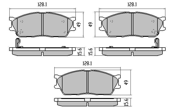RDA Front Extreme Disc Brake Pads for Kia Rio 1.5 Litre 2003-2006