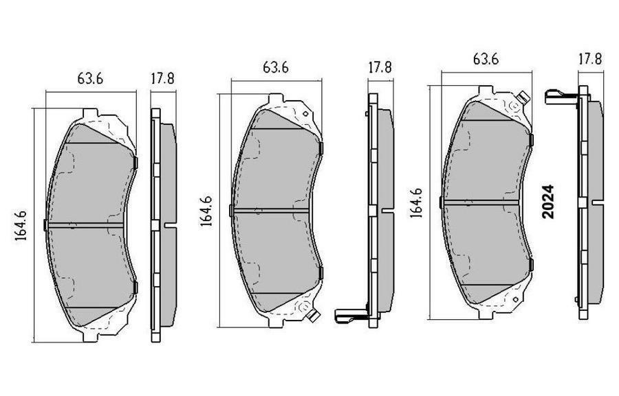 RDA Front Extreme Disc Brake Pads for Kia Carnival 2.7 Litre 2006-Onwards