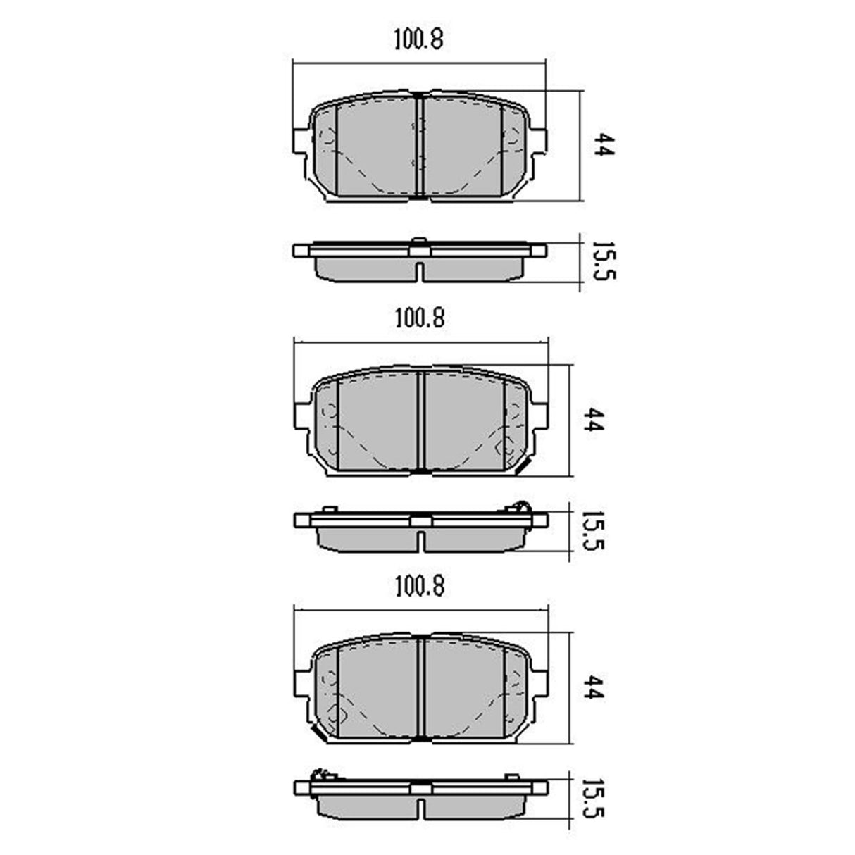 RDA Rear Extreme Disc Brake Pads for Kia Rondo 2.0 Litre 9/2007-ON