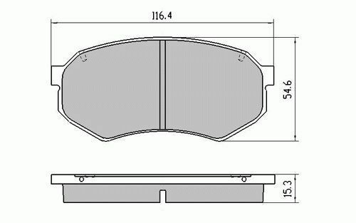 RDA Front Disc Brake Pads for Mazda 929 HC 10 V6 Non ABS 1987-1991