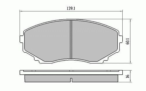 RDA Front Disc Brake Pads for Mazda E2500 LWB IMPORT 10/1999-ON