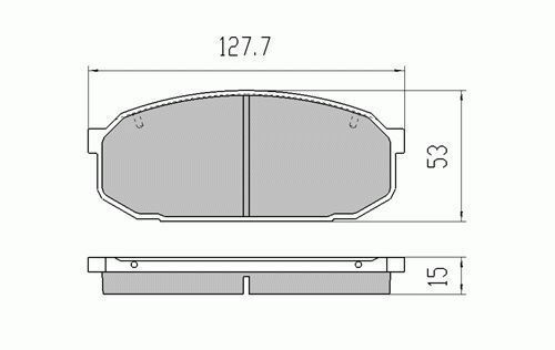 RDA Front Disc Brake Pads for Mazda 323 2.0L & V6 4/1994 - 7/1998 Type 1