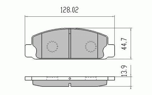 RDA Front Disc Brake Pads for Mazda 929 LA4 LA5 2.0 1978-2/1982