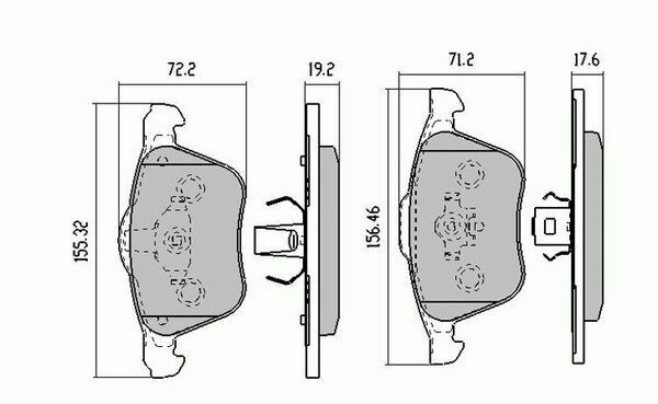 RDA Front Disc Brake Pads for Mazda 3 MPS 2.3 Turbo 12/2006-ON