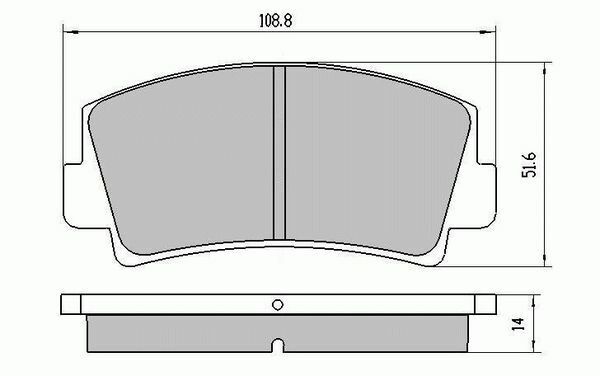 RDA Front Disc Brake Pads for Mazda B Series 2WD B1800 B2000 1977-1981