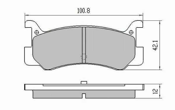 RDA Rear Disc Brake Pads for Mazda 323 BF10 Turbo 4WD 4/1987 - 1989