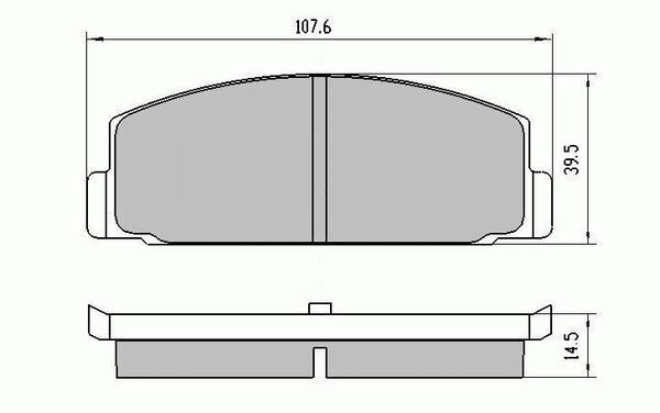 RDA Rear Disc Brake Pads for Mitsubishi STARION JA JB JD 5/1982 - 8/1987
