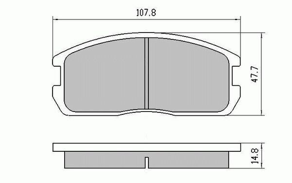 RDA Front Disc Brake Pads for Mitsubishi Cordia AA AB Non Turbo 4/1983-11/1985