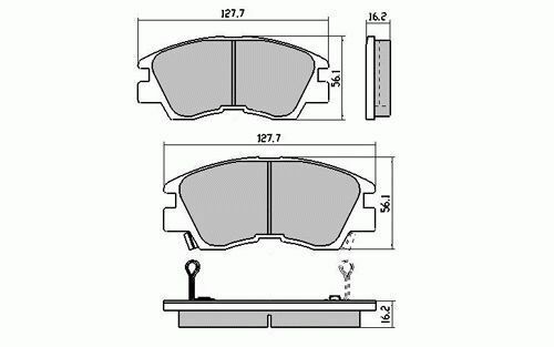 RDA Front Extreme Disc Brake Pads for Mitsubishi Pajero NE NF 10/1987-1992