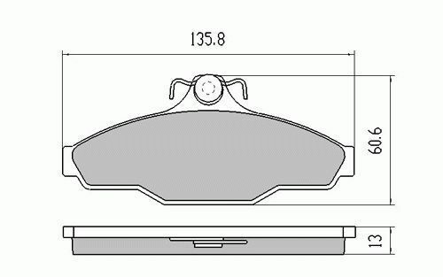 RDA Front Disc Brake Pads for Nissan 200B 810 IMPORT 8/1979-1981 GIRLOCK