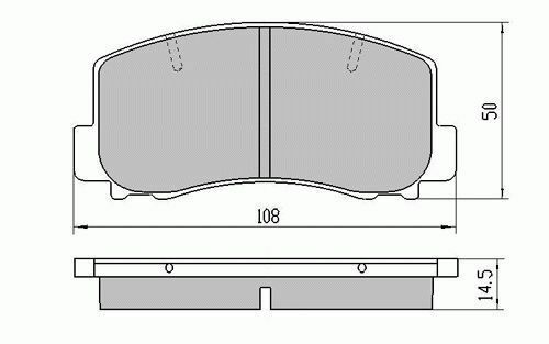 RDA Front Disc Brake Pads for Nissan Pulsar N12 EXA Turbo 1982-5/1987